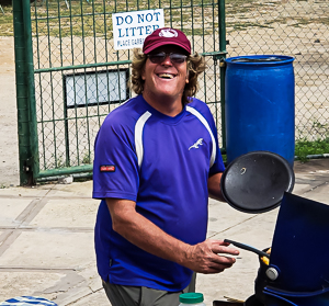 John cooking his Potjie, Coral Cove, Trinidad